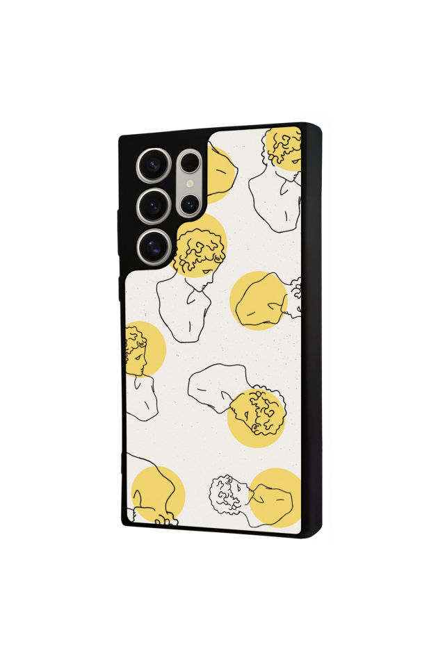 Samsung Galaxy S24 Ultra Uyumlu Line Art Tasarımlı Glossy Premium Kılıf