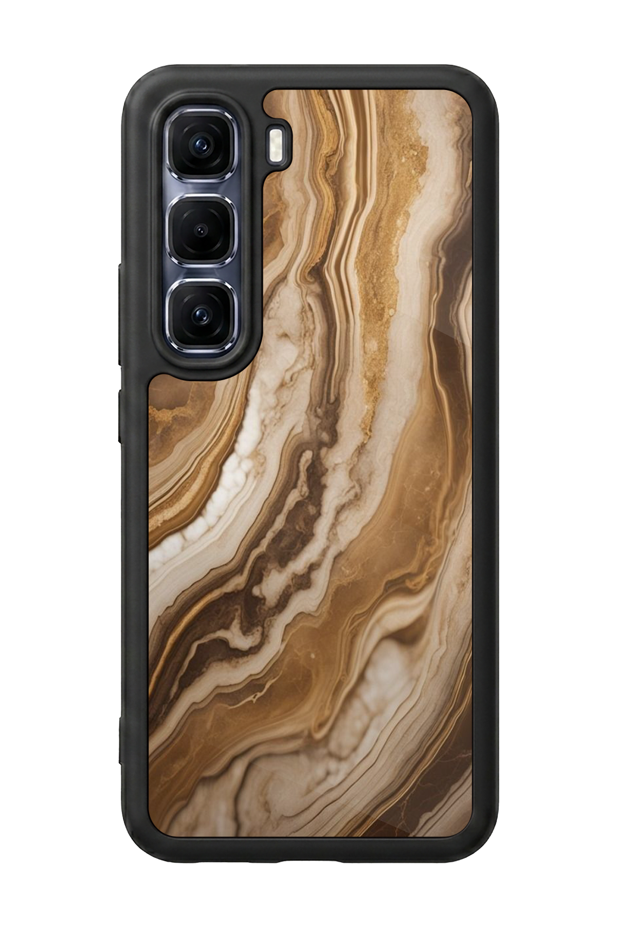 Infinix Hot 60 Pro Plus Uyumlu Mermer Marble Tasarımlı Glossy Premium Kılıf