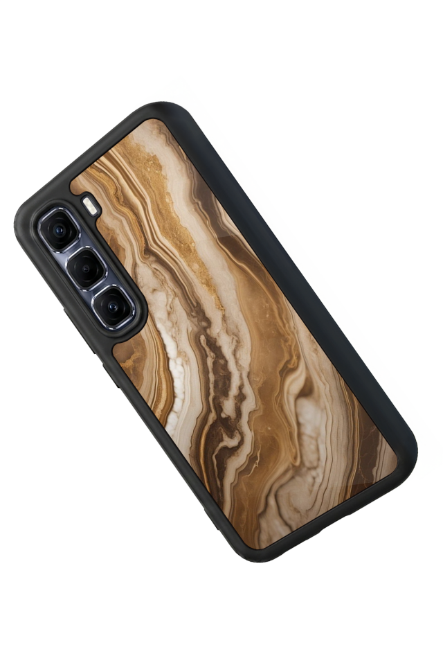 Infinix Hot 60 Pro Plus Uyumlu Mermer Marble Tasarımlı Glossy Premium Kılıf