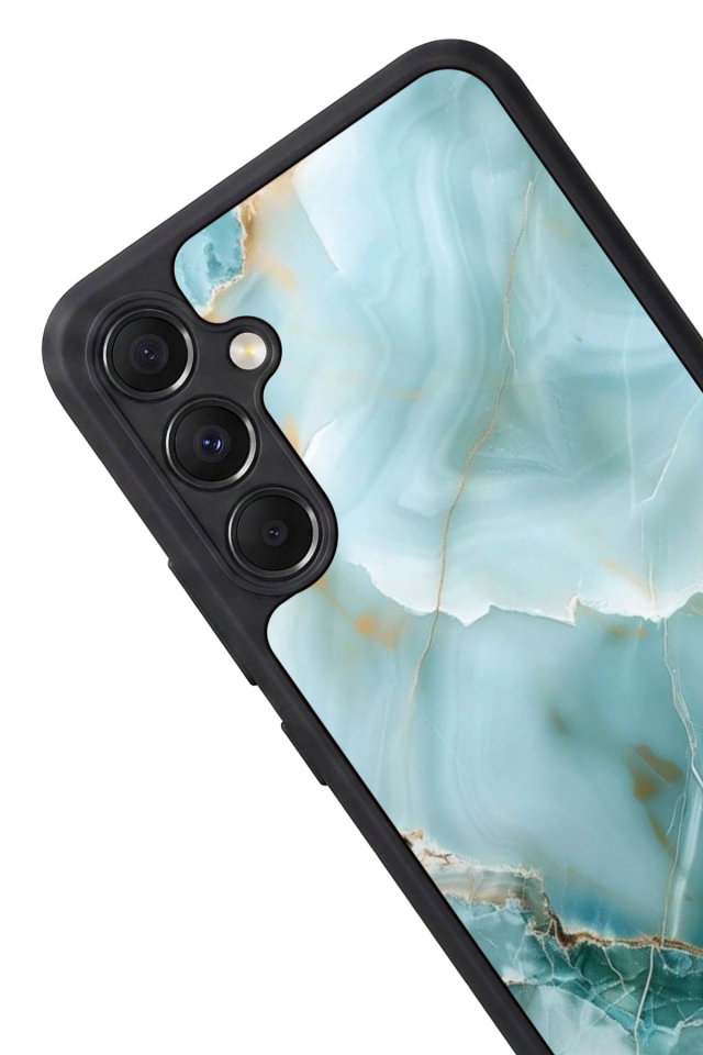 Samsung Galaxy A34 Uyumlu Mermer Marble Tasarımlı Glossy Premium Kılıf