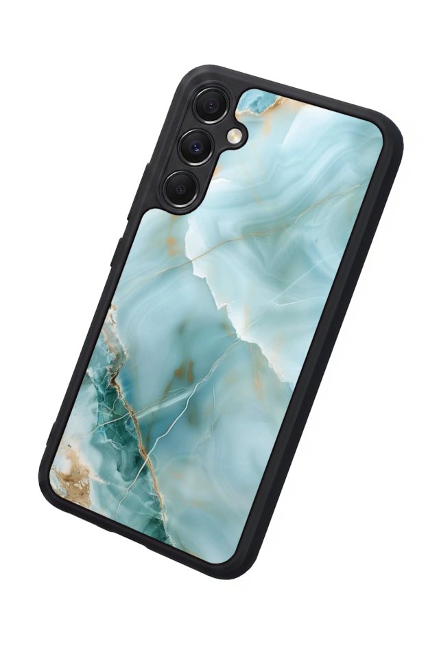 Samsung Galaxy A34 Uyumlu Mermer Marble Tasarımlı Glossy Premium Kılıf