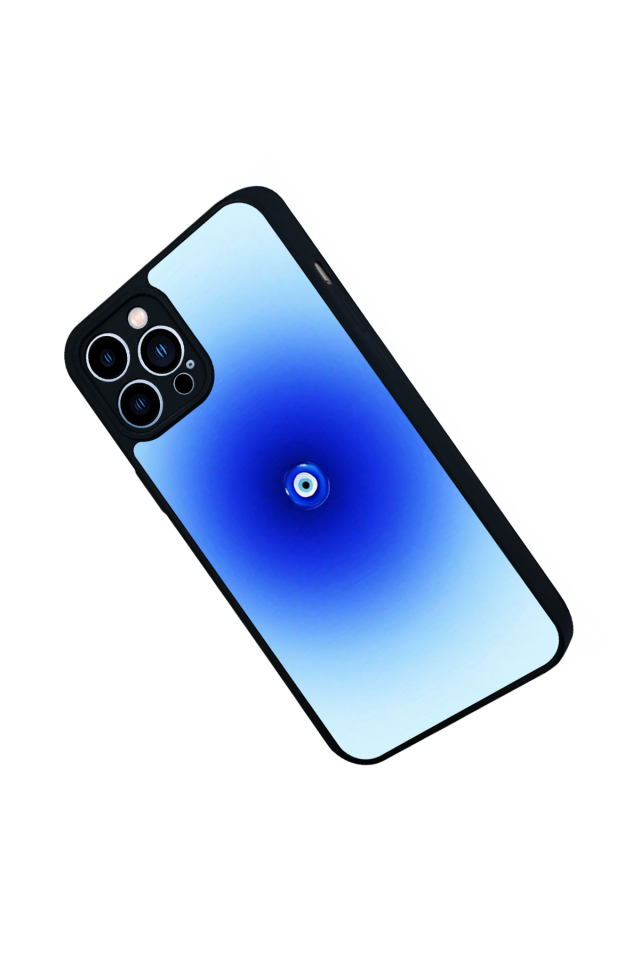 iPhone 13 Pro Max Uyumlu Nazar Tasarımlı Glossy Premium Kılıf