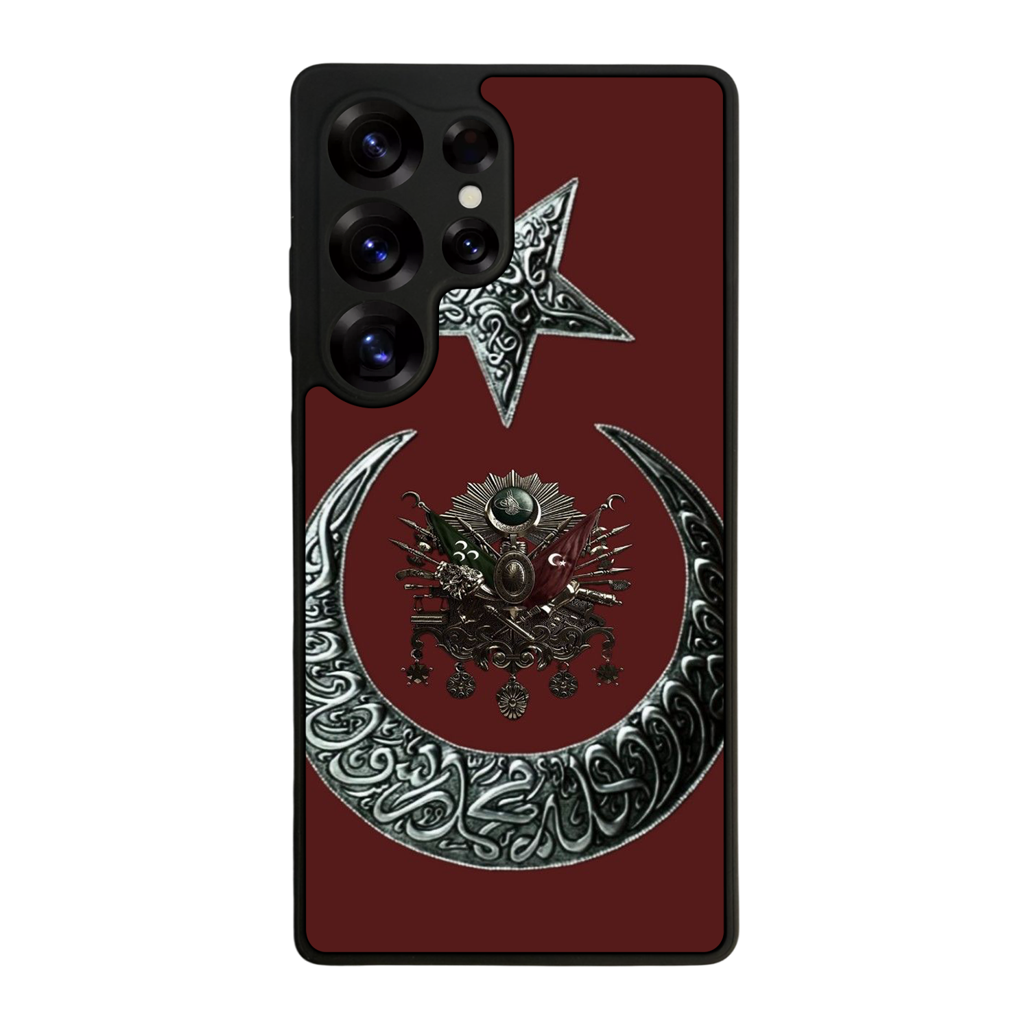 Samsung Galaxy S25 Ultra Uyumlu Osmanli Tugrasi Tasarımlı Glossy Premium Kılıf