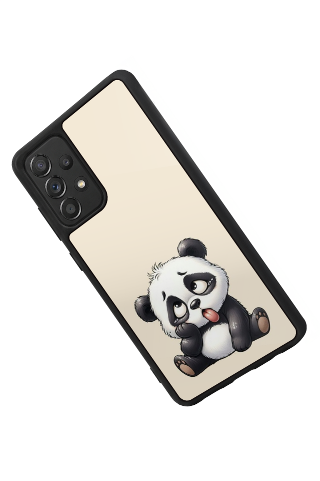 Samsung Galaxy A72 Uyumlu Panda Tasarımlı Glossy Premium Kılıf