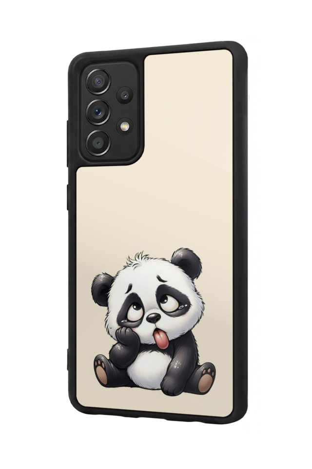 Samsung Galaxy A72 Uyumlu Panda Tasarımlı Glossy Premium Kılıf