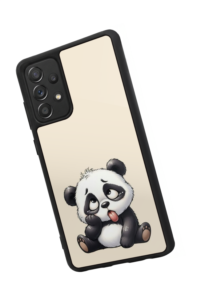 Samsung Galaxy A72 Uyumlu Panda Tasarımlı Glossy Premium Kılıf