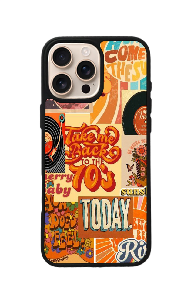iPhone 16 Pro Uyumlu Poster Tasarımlı Glossy Premium Kılıf