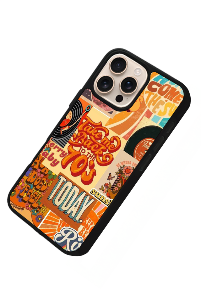 iPhone 16 Pro Uyumlu Poster Tasarımlı Glossy Premium Kılıf