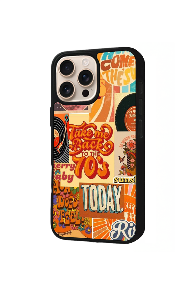 iPhone 16 Pro Uyumlu Poster Tasarımlı Glossy Premium Kılıf