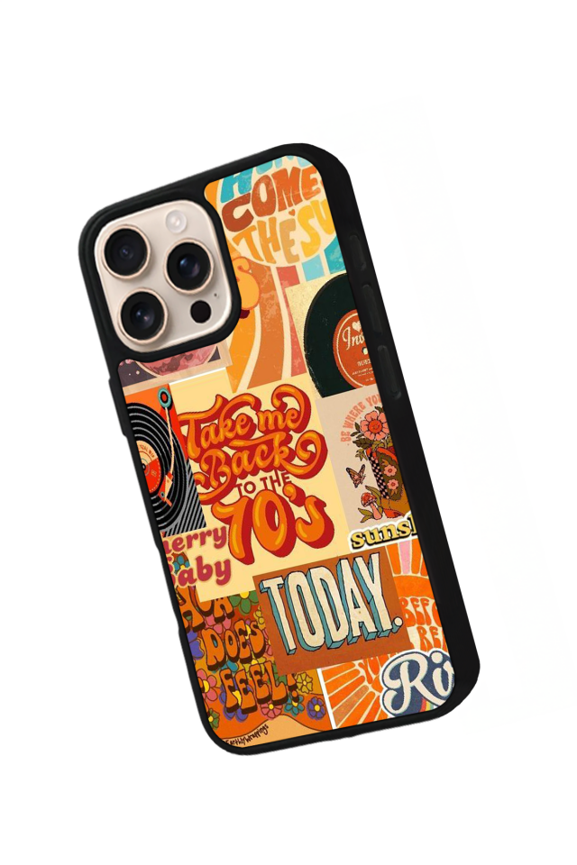 iPhone 16 Pro Uyumlu Poster Tasarımlı Glossy Premium Kılıf
