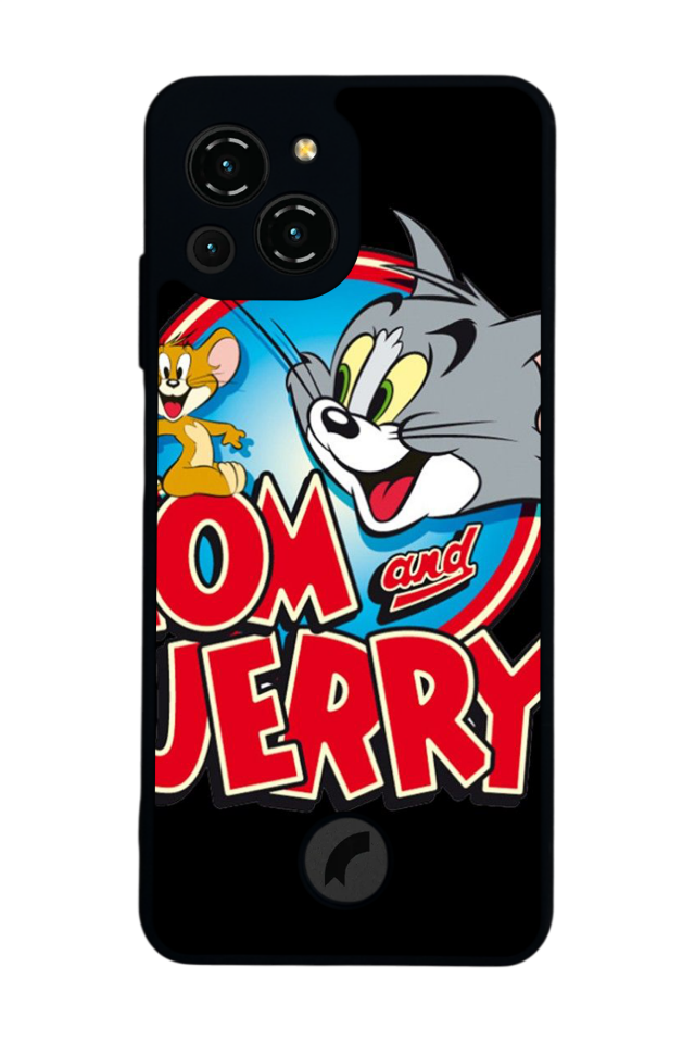 Reeder S23 Pro Max Uyumlu Tom And Jerry Tasarımlı Glossy Premium Kılıf