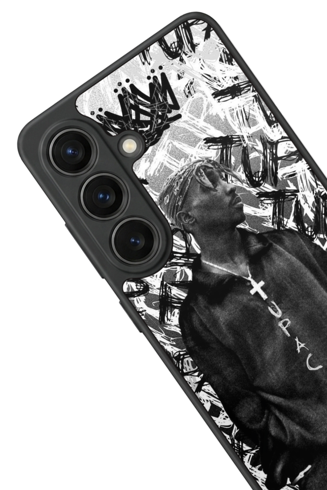 Samsung Galaxy S26 Uyumlu Tupac Tasarımlı Glossy Premium Kılıf