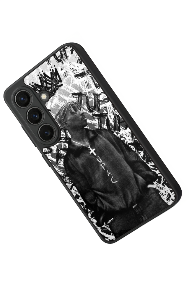 Samsung Galaxy S26 Uyumlu Tupac Tasarımlı Glossy Premium Kılıf