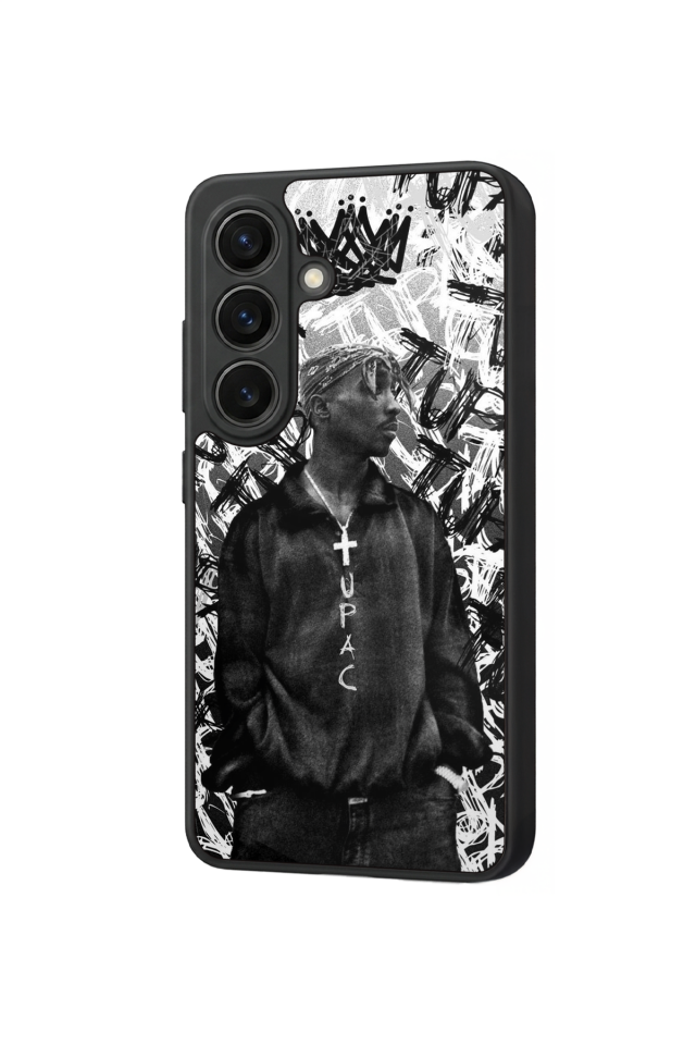 Samsung Galaxy S26 Uyumlu Tupac Tasarımlı Glossy Premium Kılıf