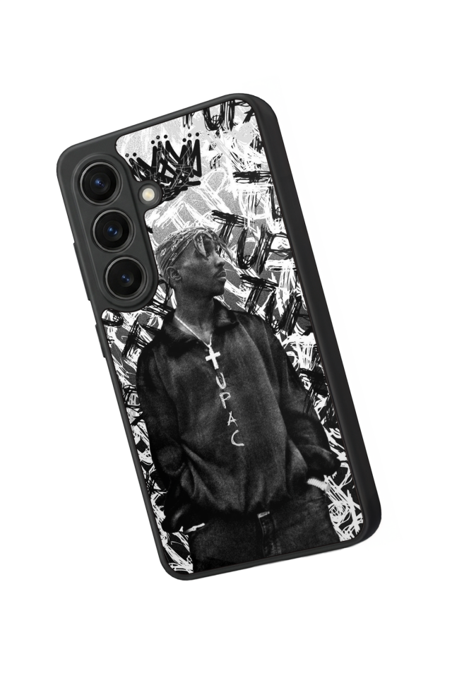 Samsung Galaxy S26 Uyumlu Tupac Tasarımlı Glossy Premium Kılıf