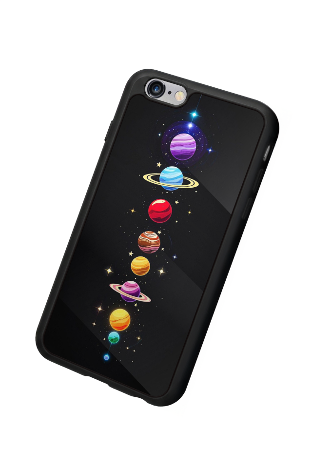 iPhone 6 Plus Uyumlu Uzay Tasarımlı Glossy Premium Kılıf