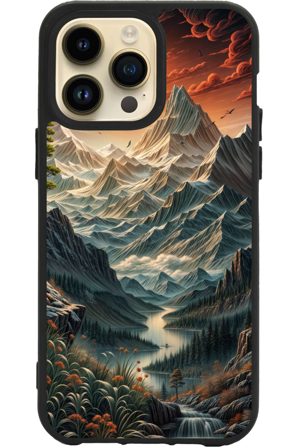 Apple iPhone 16 Pro Siyah Silikon Kılıf Çiziklere ve Darbelere Karşı Koruma