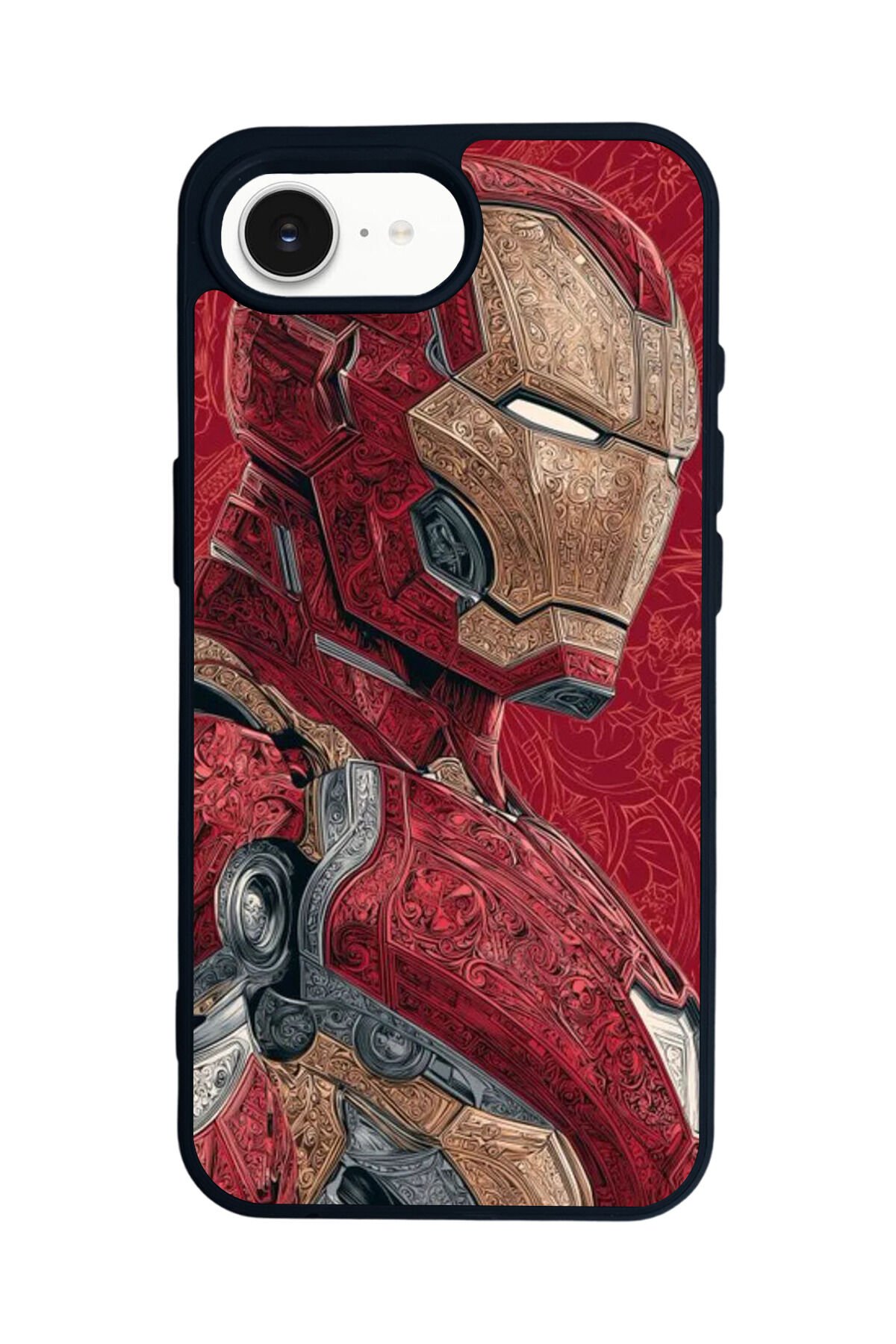 iPhone 16E Uyumlu Iron Man ( Demir Adam ) Tasarımlı Glossy Premium Kılıf