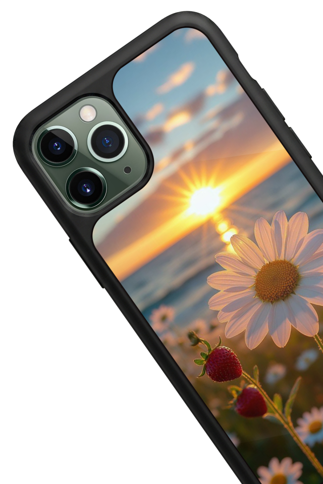 iPhone 11 Pro Uyumlu Cicek Tasarımlı Glossy Premium Kılıf