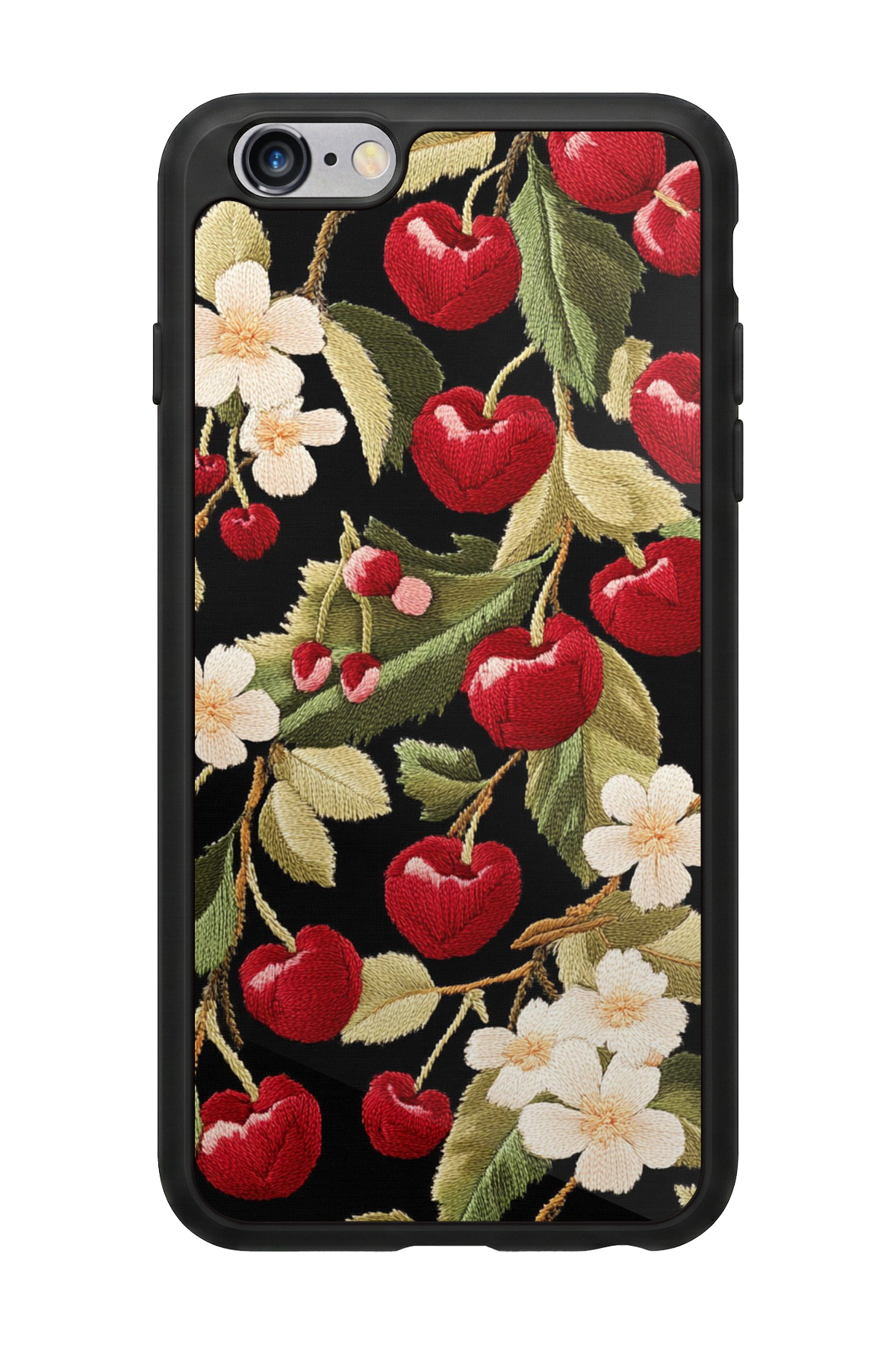 iPhone 6s Plus Uyumlu Floral Tasarımlı Glossy Premium Kılıf