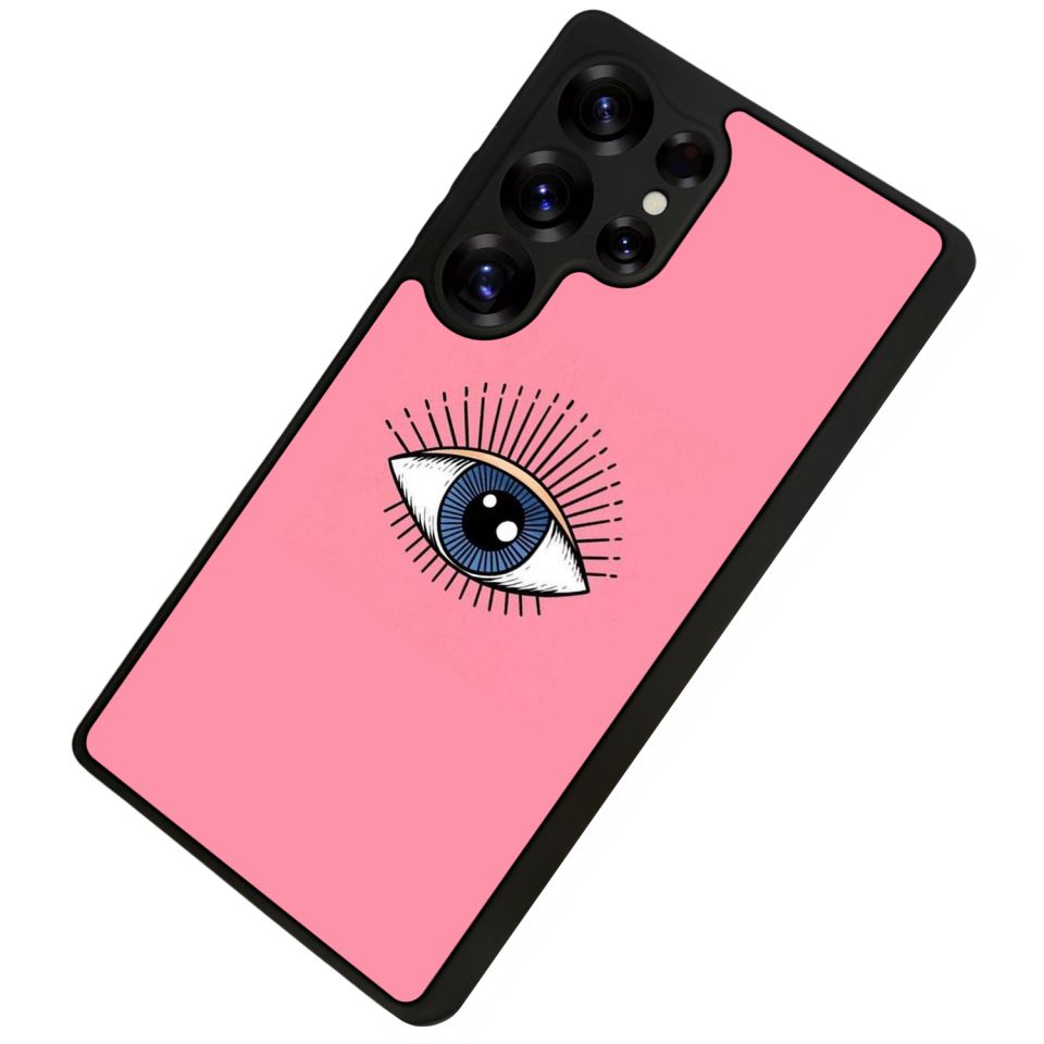 Samsung Galaxy S25 Ultra Uyumlu Göz Tasarımlı Glossy Premium Kılıf