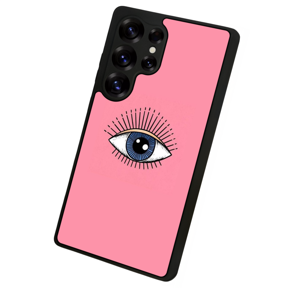 Samsung Galaxy S25 Ultra Uyumlu Göz Tasarımlı Glossy Premium Kılıf