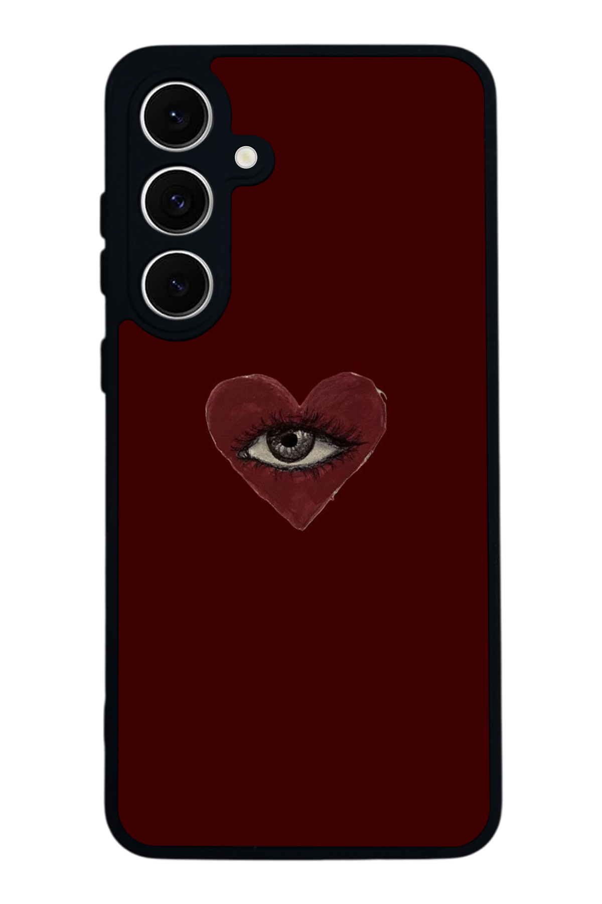 Samsung Galaxy S24 FE Uyumlu Kalp Love Tasarımlı Glossy Premium Kılıf