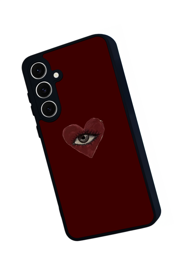 Samsung Galaxy S24 FE Uyumlu Kalp Love Tasarımlı Glossy Premium Kılıf