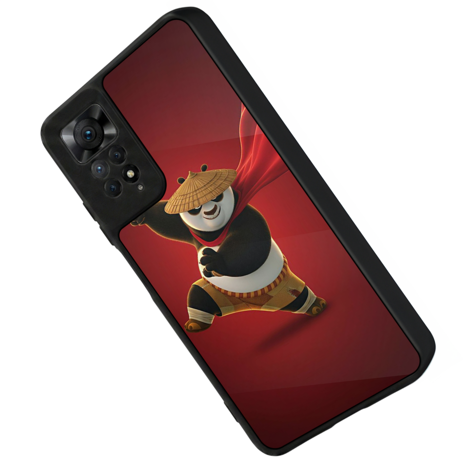 Xiaomi Redmi Note 12 Pro Uyumlu Kung Fu Panda Tasarımlı Glossy Premium Kılıf