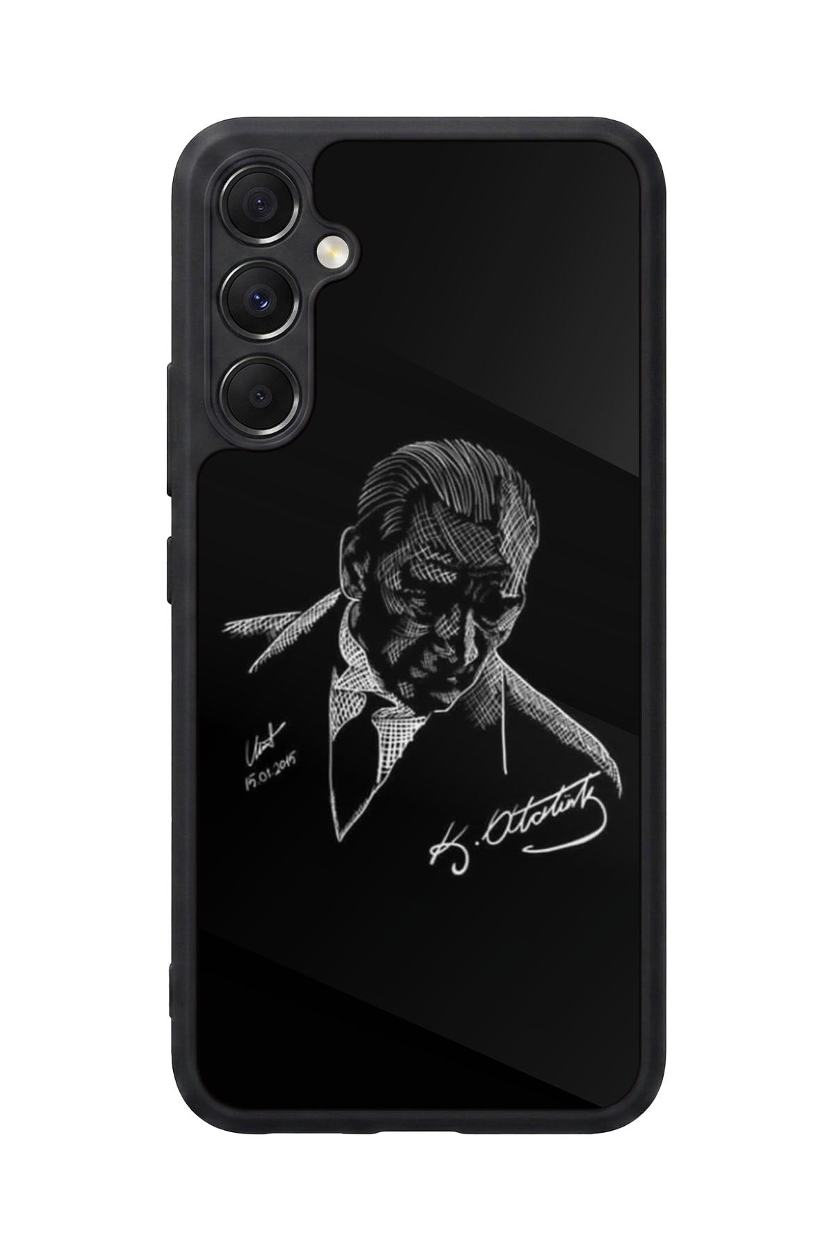 Samsung Galaxy M34 Uyumlu Mustafa Kemal Ataturk Tasarımlı Glossy Premium Kılıf