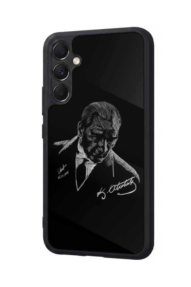 Samsung Galaxy M34 Uyumlu Mustafa Kemal Ataturk Tasarımlı Glossy Premium Kılıf