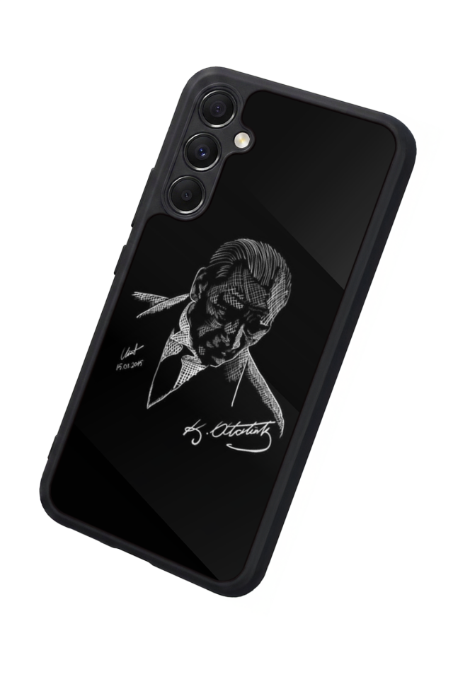 Samsung Galaxy M34 Uyumlu Mustafa Kemal Ataturk Tasarımlı Glossy Premium Kılıf