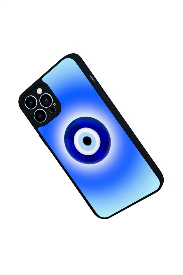 iPhone 13 Pro Max Uyumlu Nazar Tasarımlı Glossy Premium Kılıf