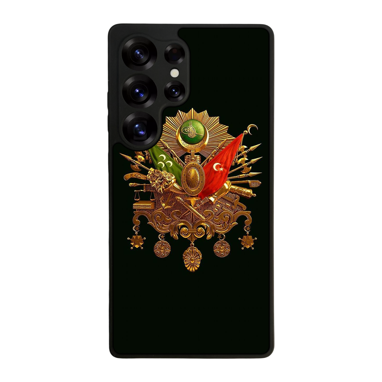 Samsung Galaxy S25 Ultra Uyumlu Osmanli Tugrasi Tasarımlı Glossy Premium Kılıf