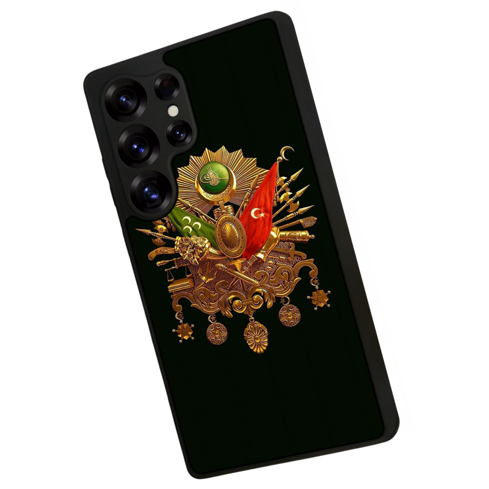 Samsung Galaxy S25 Ultra Uyumlu Osmanli Tugrasi Tasarımlı Glossy Premium Kılıf