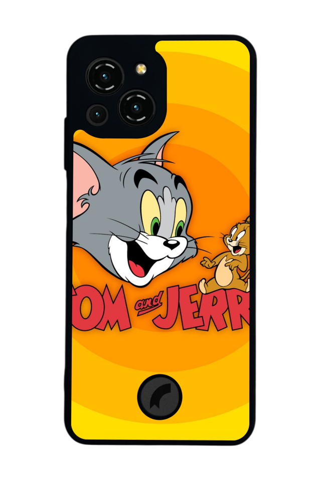 Reeder S23 Pro Max Uyumlu Tom And Jerry Tasarımlı Glossy Premium Kılıf