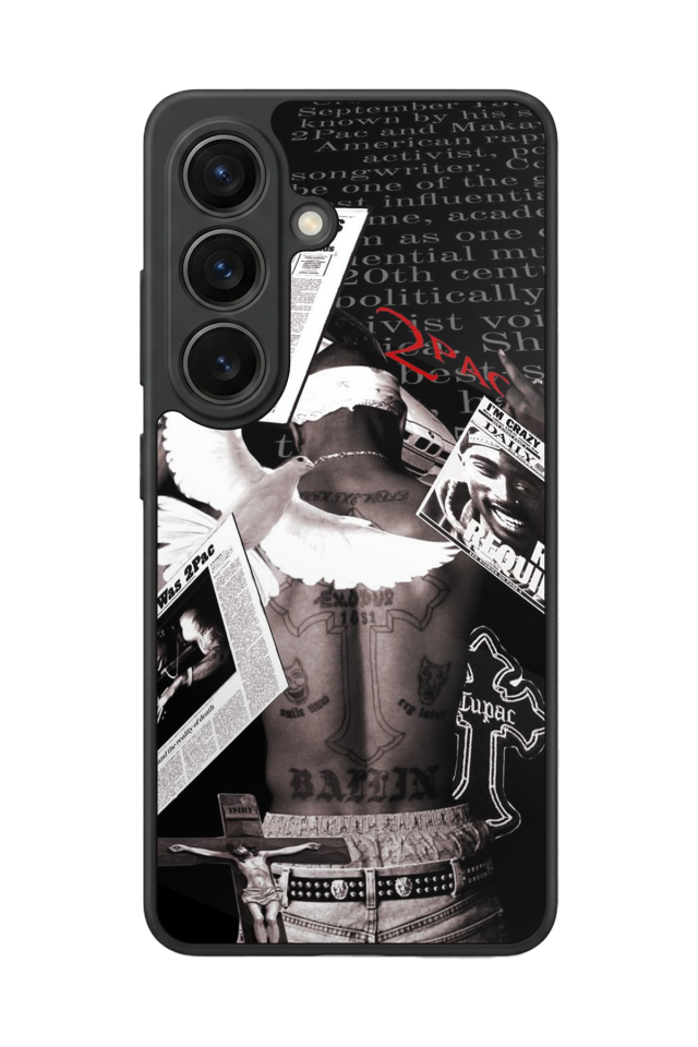 Samsung Galaxy S26 Uyumlu Tupac Tasarımlı Glossy Premium Kılıf