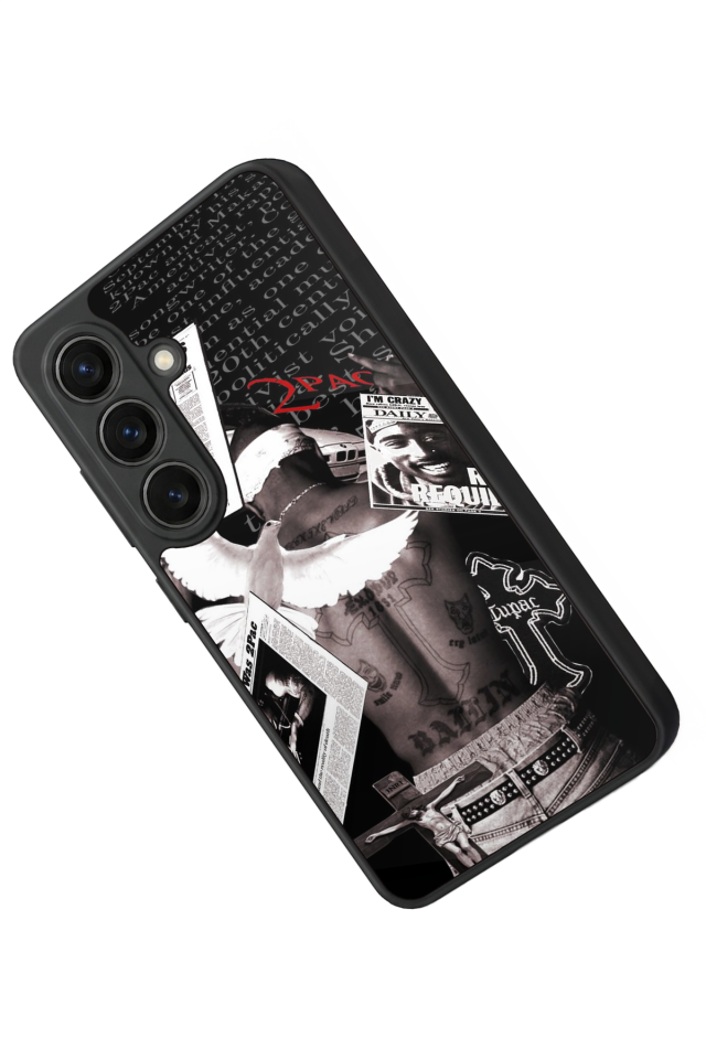 Samsung Galaxy S26 Uyumlu Tupac Tasarımlı Glossy Premium Kılıf