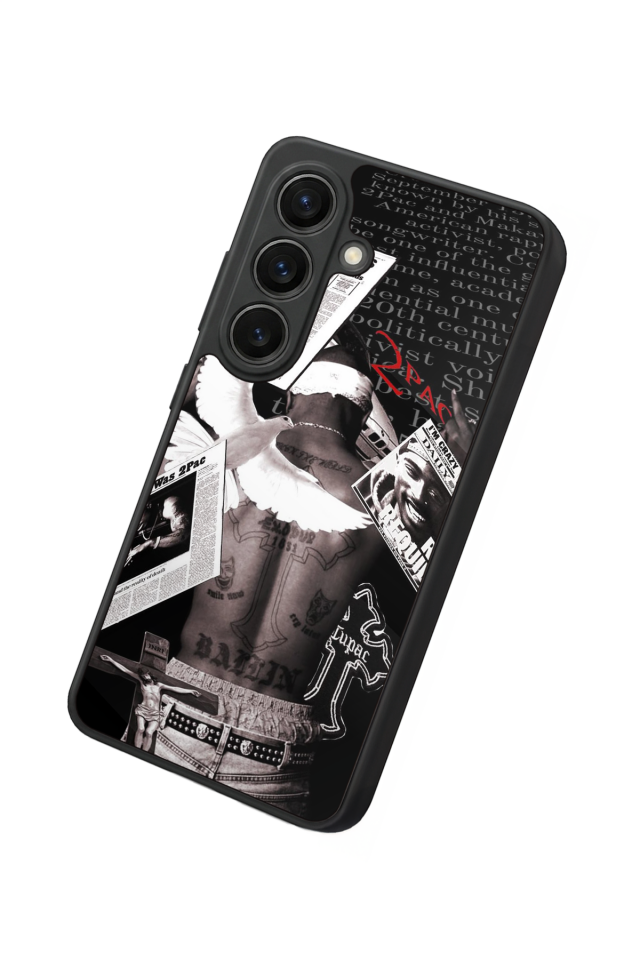 Samsung Galaxy S26 Uyumlu Tupac Tasarımlı Glossy Premium Kılıf