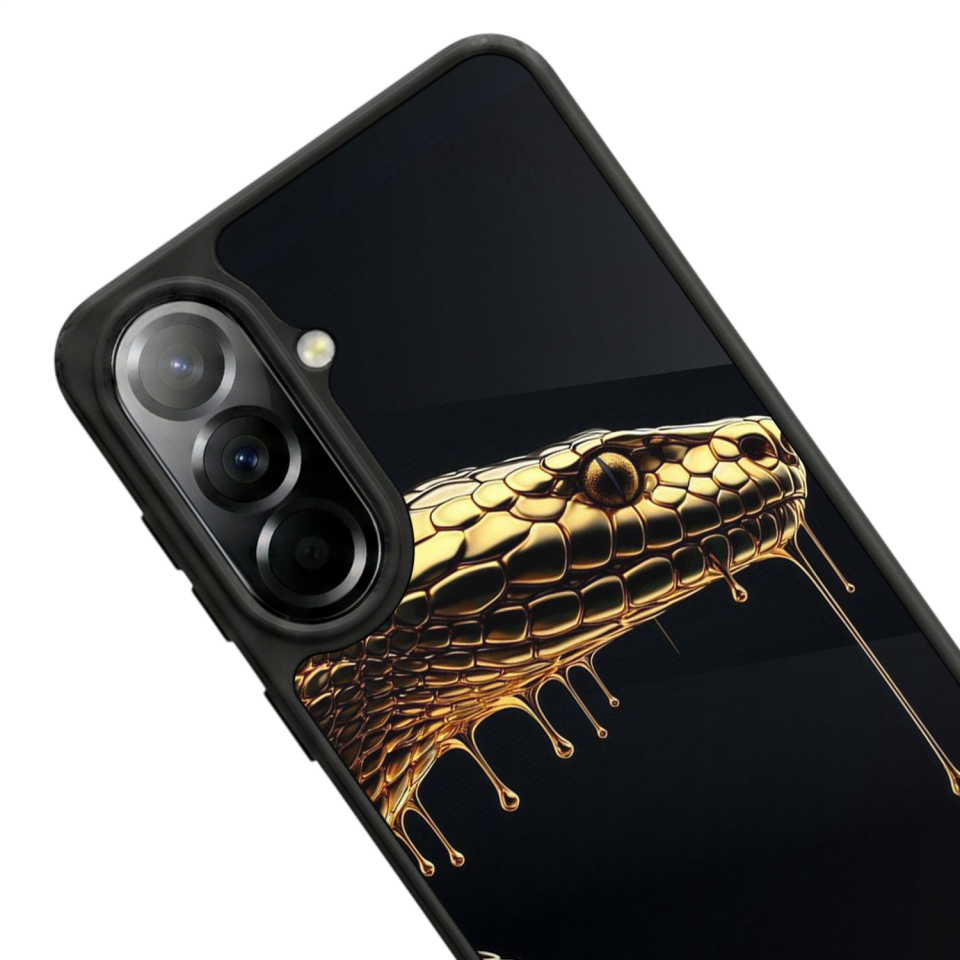 Samsung Galaxy A57 Uyumlu Yılan Tasarımlı Glossy Premium Kılıf