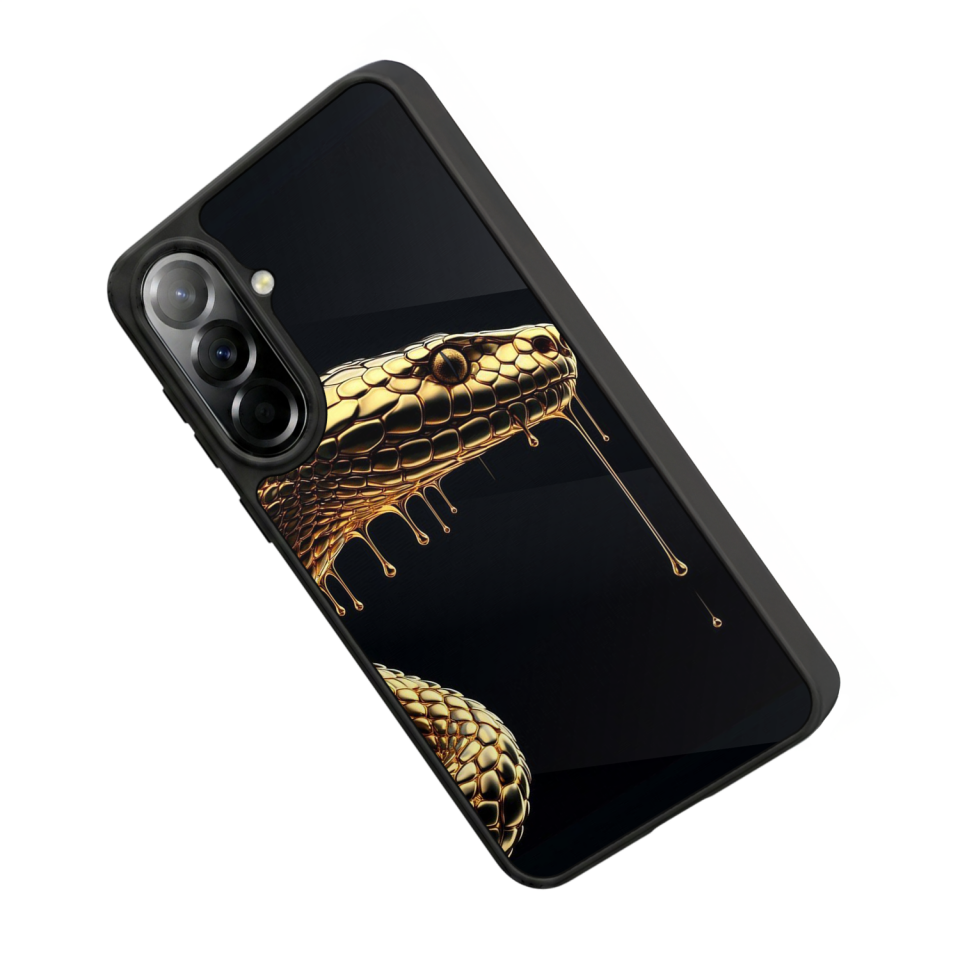 Samsung Galaxy A57 Uyumlu Yılan Tasarımlı Glossy Premium Kılıf