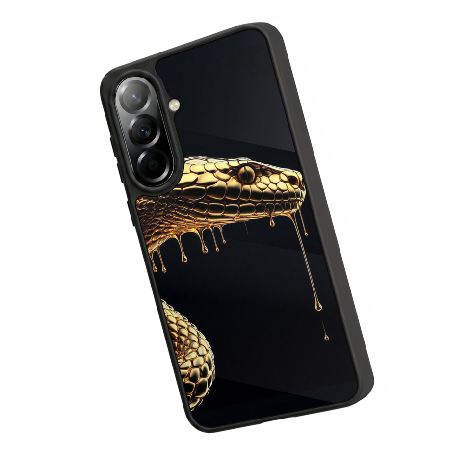 Samsung Galaxy A57 Uyumlu Yılan Tasarımlı Glossy Premium Kılıf