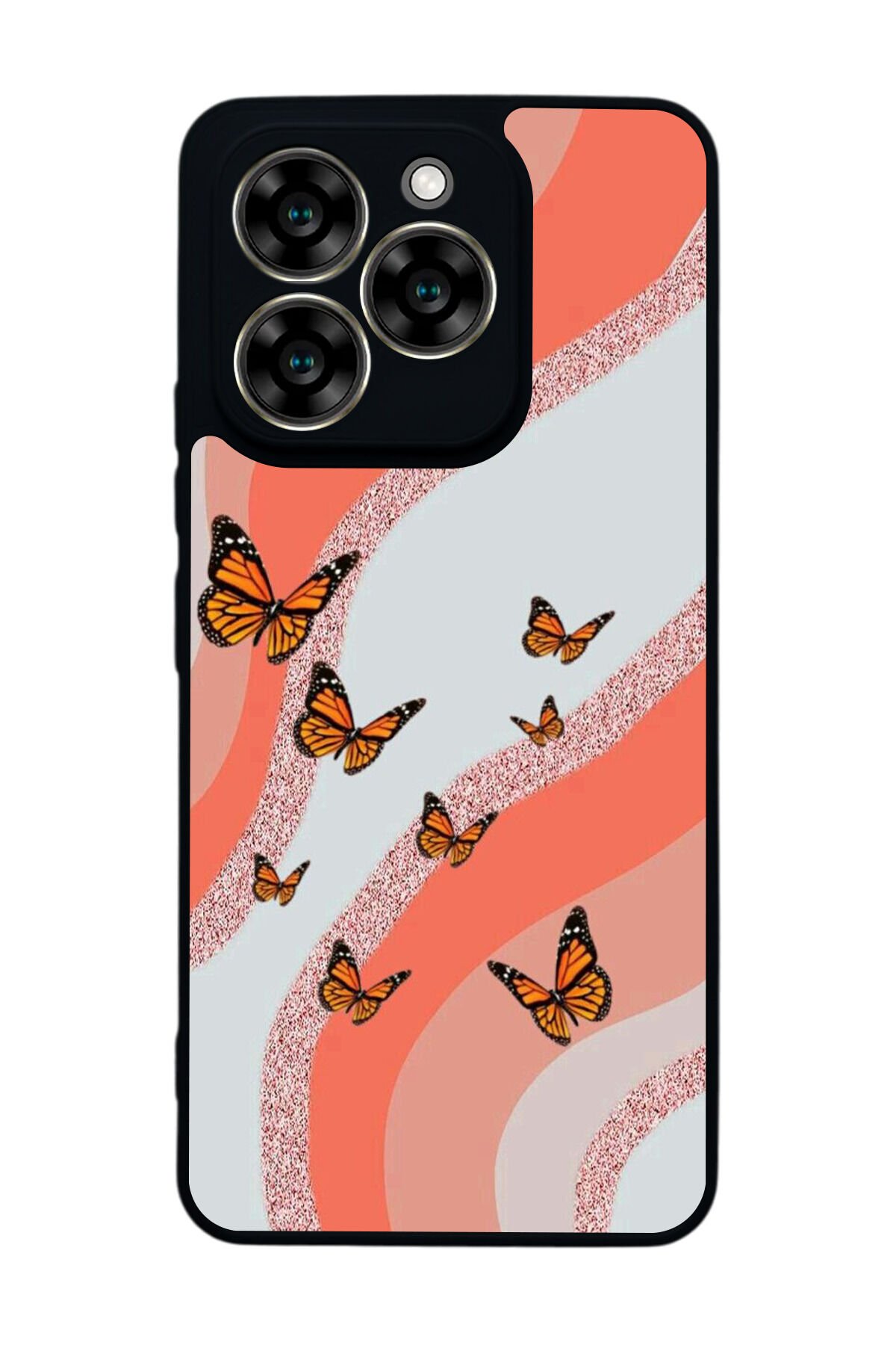 Reeder S919 Uyumlu Kelebek Tasarımlı Glossy Premium Kılıf