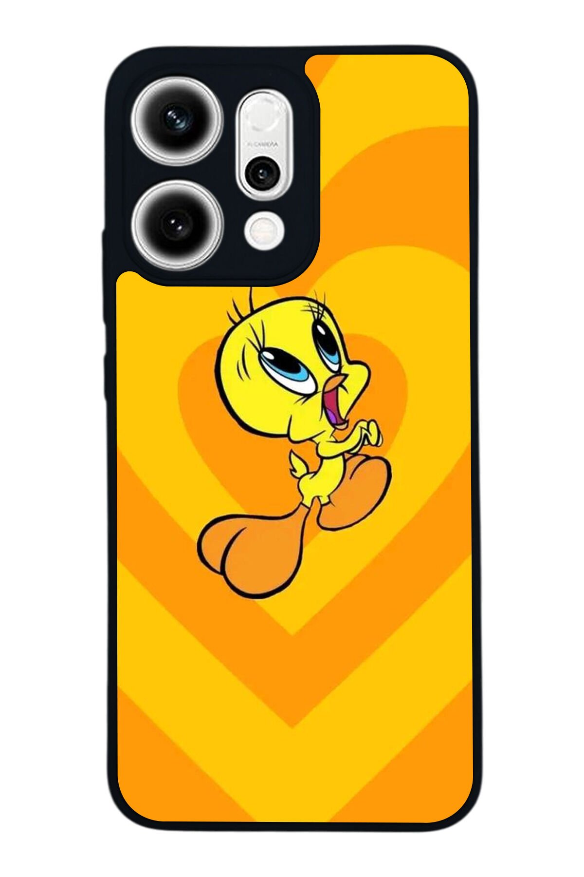 Oppo Reno 14 Uyumlu Tweety Tasarımlı Glossy Premium Kılıf