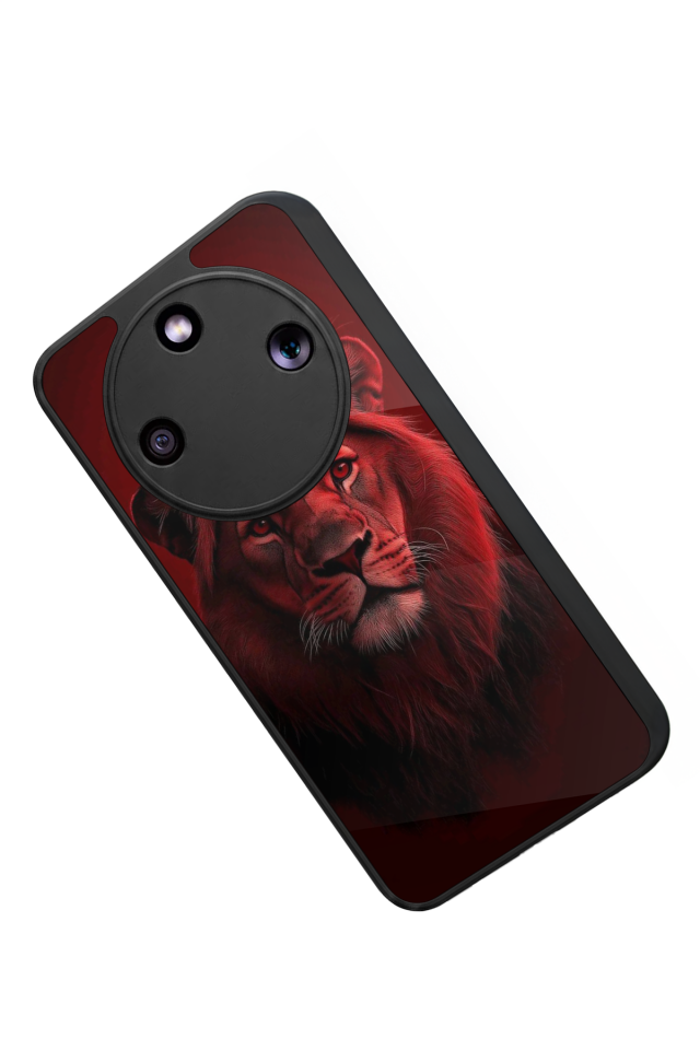 Honor Magic 8 Lite Uyumlu Aslan Tasarımlı Glossy Premium Kılıf