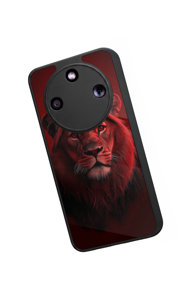 Honor Magic 8 Lite Uyumlu Aslan Tasarımlı Glossy Premium Kılıf