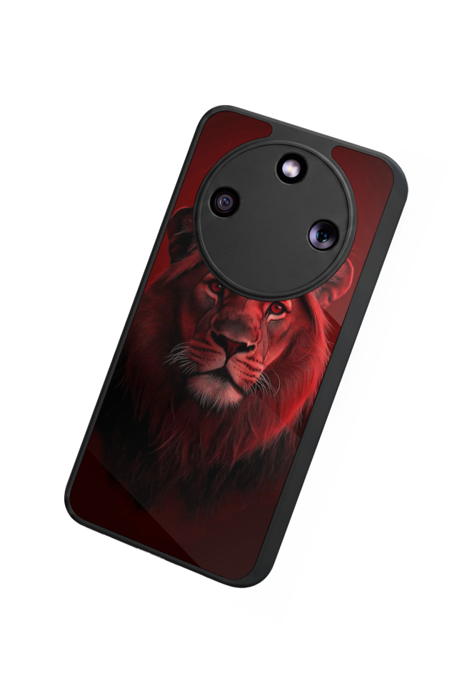 Honor Magic 8 Lite Uyumlu Aslan Tasarımlı Glossy Premium Kılıf