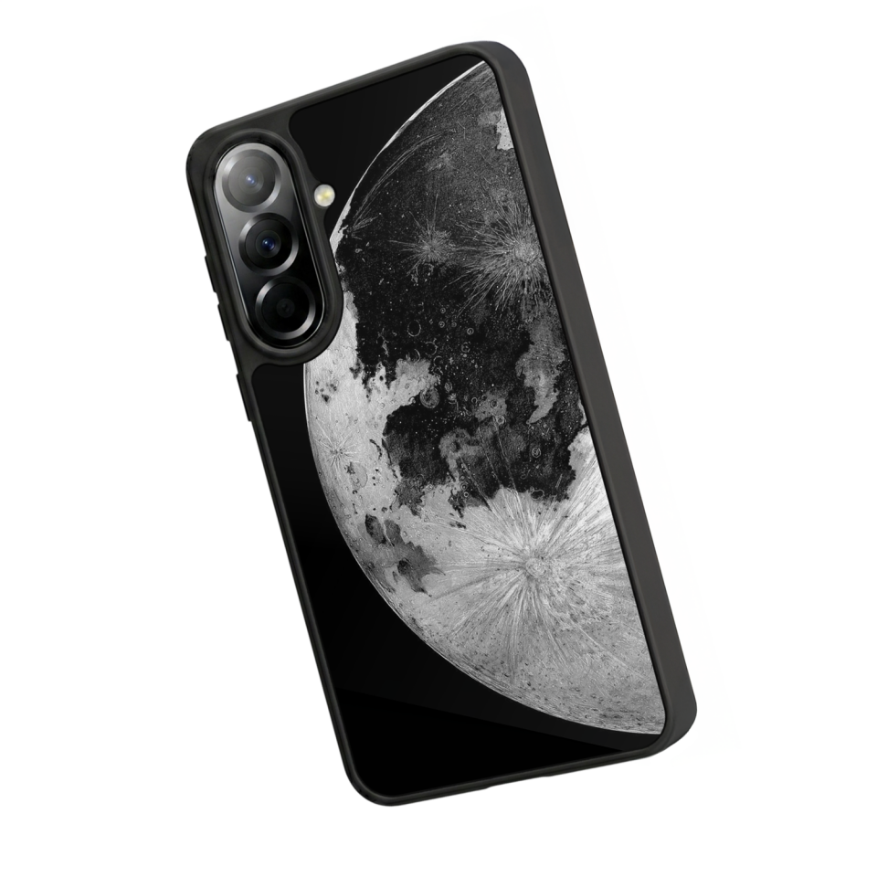 Samsung Galaxy A57 Uyumlu Ay Tasarımlı Glossy Premium Kılıf