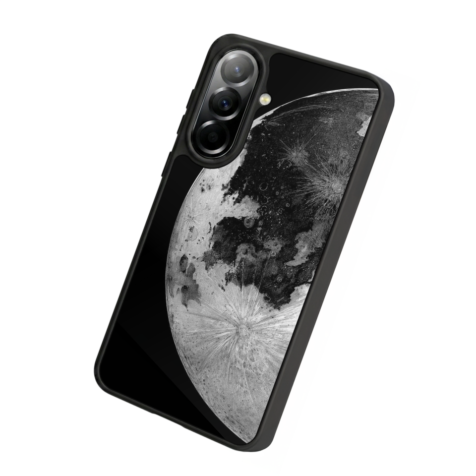 Samsung Galaxy A57 Uyumlu Ay Tasarımlı Glossy Premium Kılıf