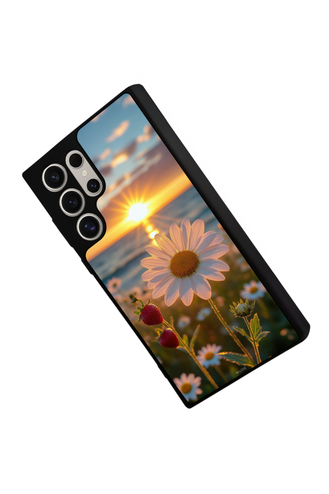 Samsung Galaxy S23 Ultra Uyumlu Cicek Tasarımlı Glossy Premium Kılıf
